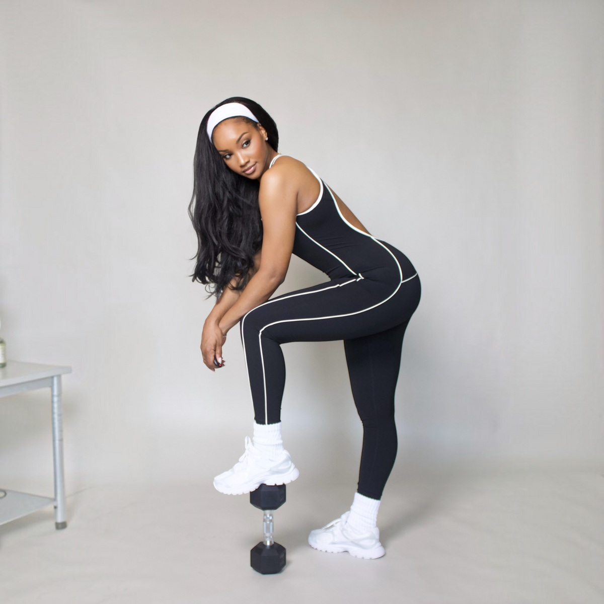 Black & White Motion Jumper Set