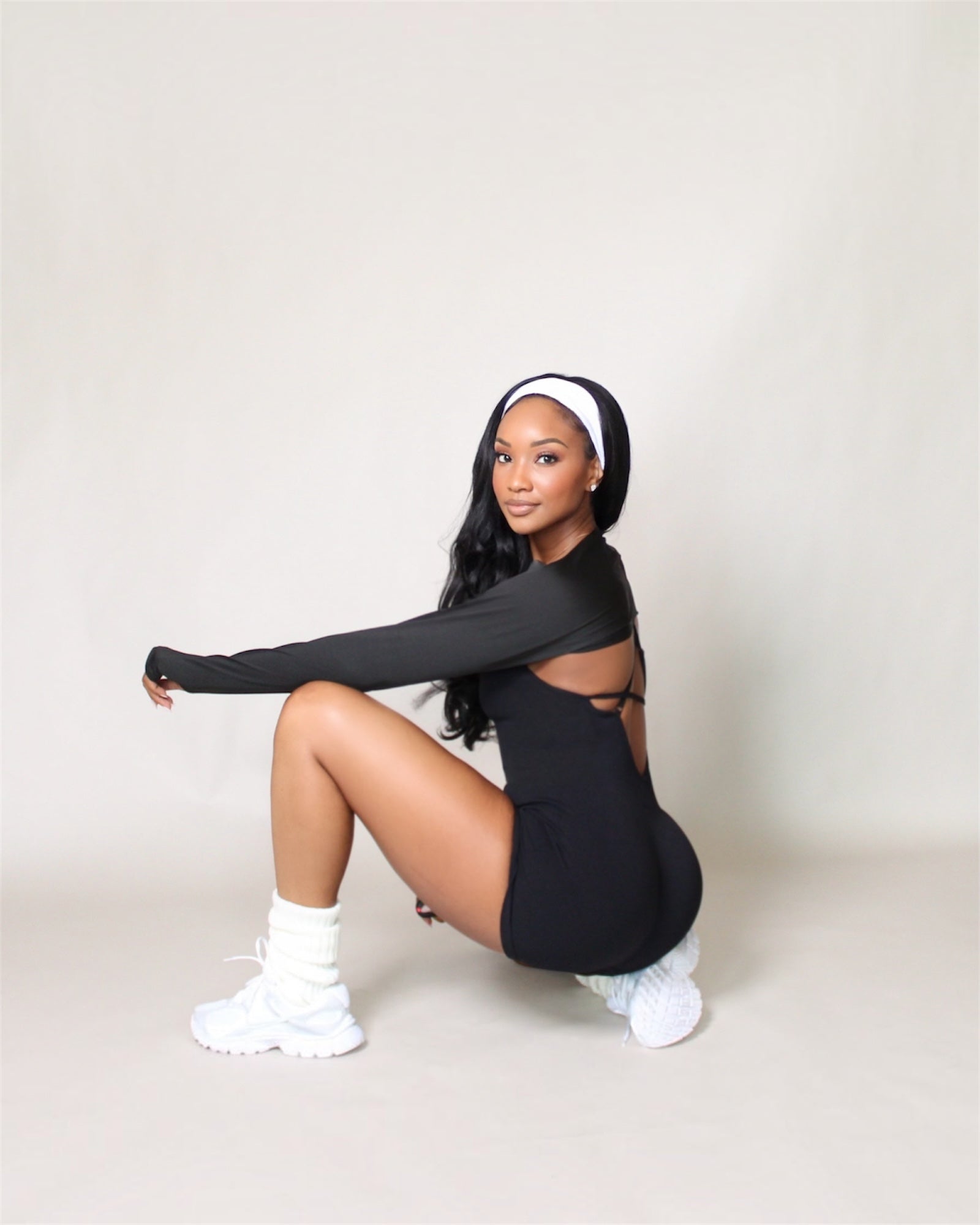 Seamless Back Cross Over Back Romper